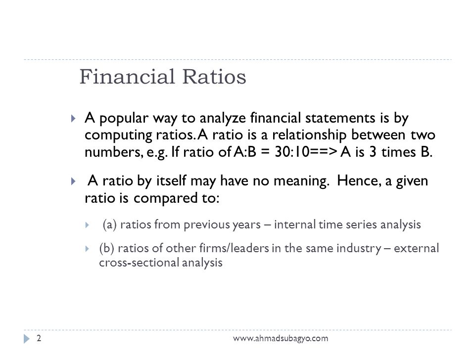 Interpretation of financial ratio analysis versus eva